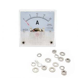 JZK 20A Amp&egrave;rem&egrave;tre Panneau de Courant Analogique DC 0-20A 75mV, 20 amp&egrave;res 91C4 Amp&egrave;rem&egrave;tre de Pointeur de Courant Continu, Jauge de Testeur d'Amp&egrave;re (CHEER CHAMP, neuf)