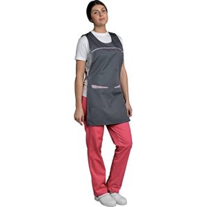 SNV Chasuble m&eacute;nage pour entetien/nettoyage/Tablier adulte m&eacute;dicale pour agent d'entretien en polyester/coton. Taille S &agrave; XXL (Gris, S) (Shoptablouse, neuf)