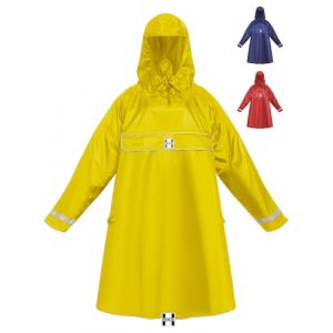 HOCK Premium Poncho E-Bike &ndash; Poncho de pluie avec manches pour v&eacute;lo et E-Bike (FR/ES, Alpha/lettres, TG, Taille normale, Taille normale, Jaune) (PalettiSportversand, neuf)