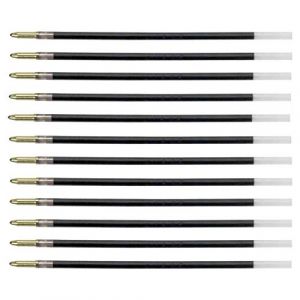 BIC Lot de 12 Recharges pour Stylo bille 4 COLOURS pointe moyenne 1 mm Bleue (Stock Bureau Maison Bien-être, neuf)