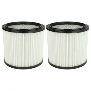 vhbw 2x filtre plissé compatible avec Rowenta Bully, RU 01, RU 02, RU 04, RU 05, RU 100, RU 101, RU 105, RU 520, RU03 aspirateur - blanc (ElectroPapa, neuf)