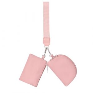 IOIUSKKU Portefeuille porte-clés multifonctionnel pour un rangement facile de petits objets, portefeuille doux et lisse au toucher, petit portefeuille pour femmes, sac à clés, rose (Chunyang, neuf)
