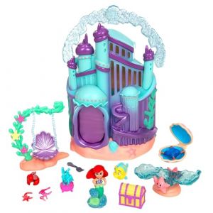 Disney Store Official Coffret Maison de La Petite Sirène, Once Upon a Story, 14,5 cm/6", Comprend Ariel, Polochon, Sébastien, Le Palais de Triton et des Accessoires, à partir de 3 Ans (Disney Store FR, neuf)