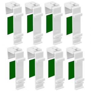 8 Pièces Supports de Serrage Longs pour Klemmfix Store, Fixation Store sans Percage Accessoire ou pièce de Rechange pour Store Enrouleur PVC Fenêtre en Bois (RuiChaoXiYi, neuf)