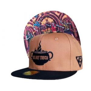 Capiche [99+ Variantes] Casquette Snapback Wizard Class pour Enfants &ndash; Chapeau Marron avec Broderie de Chaudron Noir, Art sous-visi&egrave;re Classe enchant&eacute;e, r&eacute;glable (ElementalGoods, neuf)