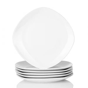 MALACASA, S&eacute;rie Elisa, 6pcs Assiettes Plates Porcelaine, Assiettes et Plats de Service pour 6 Personnes (MALACASA Modern Tableware, neuf)