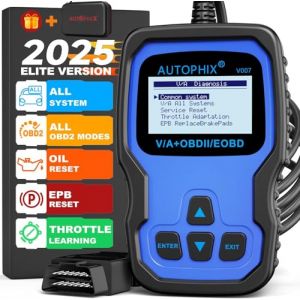 AUTOPHIX V007 OBD2 Scanner Compatible avec Volkswagen VW Audi Skoda Seat Outil Diagnostic Automobile avec Moteur ABS Airbag Transmission Lecteur de Coder Adaptation Accélérateur Oil Reset Brake Pad (Maxcico, neuf)