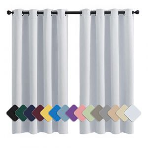 MENGH Rideaux Occultants Opaque 90x140cm Blanc Tissu Occultant pour Rideau, Isolant Thermique Imperméable Réduction du Bruit, pour La Decoration de Chambre (LIFENGQIHANG, neuf)