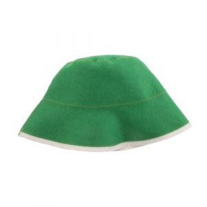 PartyKindom bonnet de sauna chapeau de sauna réutilisable capuchon de accessoire de sauna chapeau femme salle de bain chapeau de sauna léger casquettes Laine fine domestique Vert olive (Brushira, neuf)