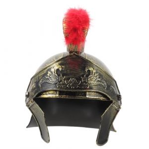 iplusmile Casque De Soldat Romain Pour Adultes Dor&eacute; En Plastique L&eacute;ger Accessoire De Cosplay Carnaval Halloween Costume De Soldat Homme Taille Unique (Dawkinshall, neuf)