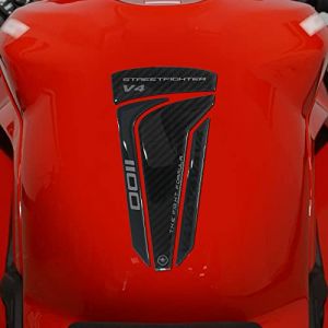 labelbike - Autocollant 3D en Résine pour Protection de Réservoir Moto Compatible avec Ducati Streetfighter V4 2023 (labelbike, neuf)