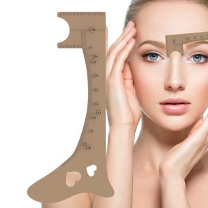 Pochoir &agrave; sourcils - R&egrave;gle de mappage des sourcils - Pochoir &agrave; sourcils pour femme - R&egrave;gle de modelage des sourcils - Outil de maquillage des yeux r&eacute;utilisable (betsnadar, neuf)