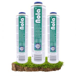 NOLA Lot de 3 bo&icirc;tes de gaz comprim&eacute; universelles 600 ml butane propane Filetage rotatif 338 g 7/16" Cartouches de gaz universel Bo&icirc;te &agrave; gaz Bouchon rotatif pour d&eacute;sherbeur de mauvaises herbes Lampe &agrave; (KMfiremaker, neuf)