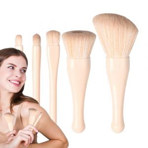 SVCEQZE Mini Trousse De Pinceaux De Maquillage - Pinceau Retractable Voyage Pour Fards À Paupières, Lèvres Et Highlighter,Applicateur Portable Rétractable Pour Fond De Teint Fard À Joues À Paupières (create2024, neuf)
