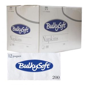 Lot de 600 Serviette papier blanche 33x33, Serviettes papier jetables 1 plis très Solides et Douces, Serviettes pour Bar, Snack et Glacerie, Serviette blanche jetable (600, 33 x 33) (Very Wood Compagny, neuf)