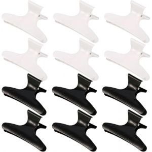 12 Pièces Pince Coiffeur Papillon Claw Griffe de Cheveux Papillon Griffe Barrettes Noir et Blanc Clip Barrettes (GreShonYT EU, neuf)
