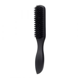 Brosse de sanglier pour placage de cheveux - Brosse &agrave; chignon pour homme et femme - Pour nettoyer les cheveux et la barbe GCp387 (B, 21 x 3 x 3 cm) (Webla-FR, neuf)