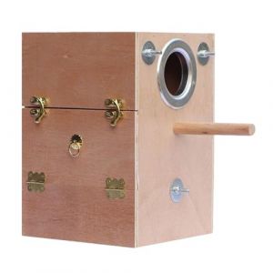 Nid d'oiseau en bois - nichoir de jardin pour mésanges, nichoirs à suspendre | nichoir d'élevage de perruches en bois, nichoir d'élevage en bois pour tourterelles, perruches nymphes, pigeons, perruche (zhzxmh, neuf)