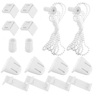 Lot de 2 supports de fixation pour store enrouleur double avec cha&icirc;nette de rechange - Support de serrage occultant - Store &agrave; traction lat&eacute;rale (YiDingKun, neuf)