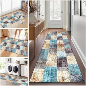Tapis de Passage pour Couloir Long 90 x 280 cm Tapis Cuisine Devant Evier Antidérapant et Lavable Tapis de Couloir Long Moderne Absorbant Tapis d Entree Interieur Tapis de Porte pour Salon Chambre (xueleixinrzbhd, neuf)
