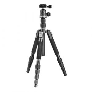Mantona DSLM Travel Evolution 224 Travel Evolution 224 Tr&eacute;pied de Voyage l&eacute;ger avec rotule panoramique &agrave; 360&deg; enti&egrave;rement &eacute;quip&eacute;e, Fixations Fliplock en Aluminium compatibles avec Arca-Swiss (Travel (Wiltec Wildanger Technik GmbH, neuf)