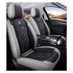 ZARUXCHA Housse de si&egrave;ge Voiture pour Peugeot 3008 II SUV 3008 GT 2016 2017 2018-2024, Imperm&eacute;ables Cuir Respirant Protection Siege Cuir, 5 Seats Full Set Standard(A(Greyish Black)) (shapellow YouXianG, neuf)