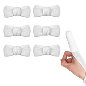 THQAE 6 Pcs Pansement Doigt, Bandage Medical, Bandage Tubulaire Doigt &Eacute;lastique, Blanc 3 X 8,5 Cm, Doigt Respirant Protege Doigt Pour Premiers Secours, Pour Protection Contre Les Blessures Aux Doigts (ProTechika O&Uuml;, neuf)