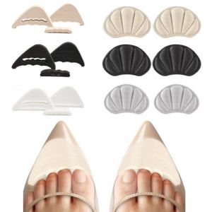 3 Paires Insert Orteil Protege Orteil Mousse Rembourrage Coussinet Orteil Insert De Remplissage D'Orteil Remplisseur + 3 Paires Coussinets De Talon Éponge Coussinets De Talon Epais Pour Chaussure (ZBr4469, neuf)