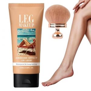 Correcteur du corps des jambes | Fond de teint couvrant pour cicatrices et imperfections | 100 ml imperméable longue durée | avec brosse pour application facile en voyage | Beige naturel (jingcangche, neuf)