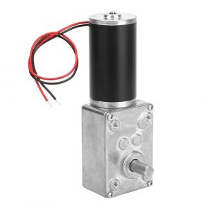 Fafeicy Moteur à Engrenages à Vis Sans Fin DC 12V 30RPM, Motoréducteur à Vis sans Fin à Couple Élevé Réversible, Moteur de Boîte de Vitesses Réversible de Arbre 8 mm (30RPM) (Mingsinc, neuf)