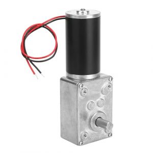 Fafeicy Moteur à Engrenages à Vis Sans Fin DC 12V 30RPM, Motoréducteur à Vis sans Fin à Couple Élevé Réversible, Moteur de Boîte de Vitesses Réversible de Arbre 8 mm (30RPM) (Luoyuuk, neuf)