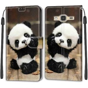 Coque pour Samsung Galaxy J3 2016, Coque Samsung J3 2016, Etui Protection Housse Premium en Cuir de Portefeuille en Cuir Fermeture Magn&eacute;tique Flip Case pour Samsung Galaxy J3 / J3 2016 (DIKAS, neuf)