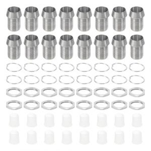 PATIKIL Support Pour Diode &Eacute;mettrice 5mm, 20 Pcs Support Pour LED En Cuivre Clip Support Montage Douille Capuchon &Eacute;crous Pour Lampe Bezel Montage Panneau Affichage LED, Argent (PATIKIL UK, neuf)