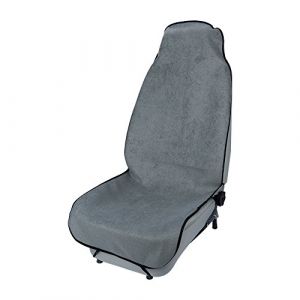 Blueshyhall Housse de Siège de Voiture Imperméable Lavable et Antidérapant, Protection de Siège de Voiture Sièges Avant Tissu Éponge, Housse de Siège de Voiture Après Le Sport (Gris) (Blueshyhall, neuf)