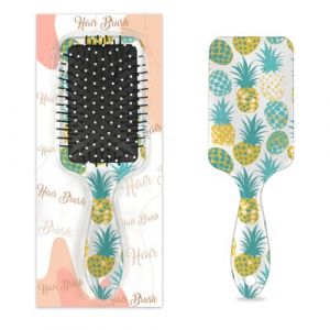 Mexpekil Brosse &agrave; cheveux de massage pour homme et femme - Brosse d&eacute;m&ecirc;lante pour cheveux humides ou secs - Peignes &agrave; coussin d'air doux (ananas, bleu sarcelle) (HSYOYO, neuf)