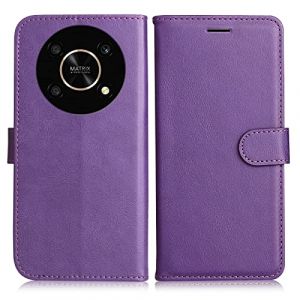DENDICO Coque pour Huawei Honor Magic 4 Lite/Honor X9 / Honor X30, PU en Cuir Coque Portefeuille &Eacute;tui Housse, Design Classique TPU Coque pour Honor Magic 4 Lite/Honor X9 / Honor X30, Violet (DENDICO, neuf)