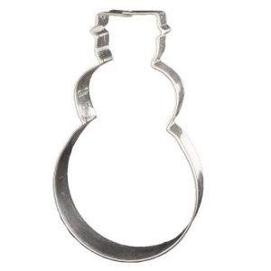 Lares Emporte-pi&egrave;ce en forme de bonhomme de neige - En fer blanc - Pour biscuits, biscuits, pain d'&eacute;pices - Dimensions : 16 cm - Fabriqu&eacute; en Allemagne (Kaladia FR, neuf)