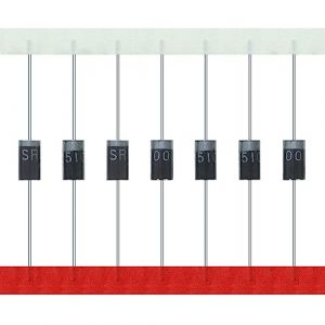 AUKENIEN SR5100 SB5100 Diode de Redresseur Barrière Schottky 5A 100V DO-201AD / DO-27 5 Ampères 100 Volt Electronique Diodes Axiales (Lot de 20 Pièces) (AUKENIEN Official EU, neuf)