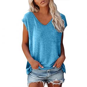 Qixiu T-Shirt Femme, Chemise à Manches Longues, Chemisier Élégante à Paillettes, Strass et Paillettes, T-Shirt Manches Longues, Chemisier Transparent, Haut Noir, Taille L, Noir (wumingzhibei, neuf)