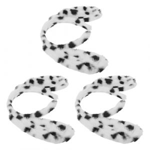 CLISPEED Lot de 3 Serrage-T&ecirc;tes Oreilles de Dalmatien en Peluche Douce Accessoires de D&eacute;guisement Chien Adulte Serrage-T&ecirc;tes Tachet&eacute;s pour Halloween Cosplay et F&ecirc;tes &agrave; Th&egrave;me Jungle (Yeahzl, neuf)