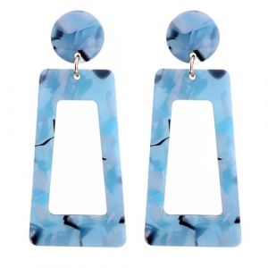 Femmes Argent Boucles D'Oreilles, Boucles D'Oreilles En Acrylique Léopard Boucles D'Oreilles Pour Femmes Grande Boucle D'Oreille Géométrique Longue Pendante Bijoux Brincos Cadeaux D'Anniversaire (huouhusw, neuf)