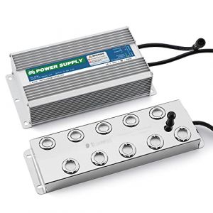 Mxmoonant Fabricant de Brouillard 10 têtes Brumisateur à ultrasons 7L / H Fogger Humidificateur 400W pour la Conservation des Aliments dans l'atmosphère du Festival de Paysage hydroponique (10 têtes) (Mxmoonant Store, neuf)