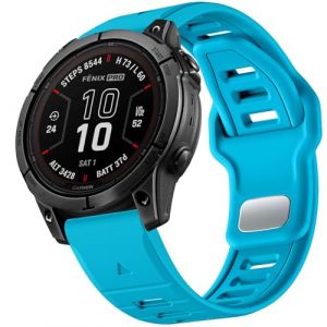 Negatta Bracelet Compatible avec Garmin Fenix 7X/Fenix 7X Pro/Fenix 6X Pro/Fenix 5X Plus/Fenix 5X/Fenix 3/3 HR, 26mm Bracelet Montre Silicone Quick Fit pour Garmin Epix Pro 51mm/Instinct 2X Solar (FFenzy-Store, neuf)