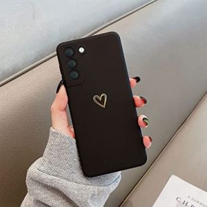 Emlivi Compatible avec Samsung Galaxy S20 - Coque de protection pour fille - En silicone TPU - Doux - Dor&eacute; - Love Slim - R&eacute;sistant aux chocs - Pour Samsung S20 - Noir (Emlivi, neuf)