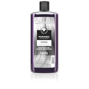 Cameleo - Toner capillaire Silver à l'eau de jasmin - Tons glamour sans nuances jaunes - Teinture semi-permanente pour cheveux blonds, platines, gris - Belle coloration et soin des cheveux - Sans paraben - 200 ml (Deals4U-EU, neuf)