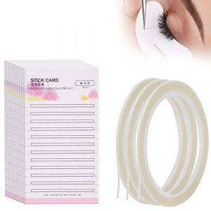 Carte de Stockage D'extension de Cils, 30pcs Carte de Cils Individuelle avec 3 Rubans Adhésifs Fans de Faux Cils Carte en Papier Ruban Adhésif Double Face professionnel faux faux-cils plastique (WYANG188, neuf)