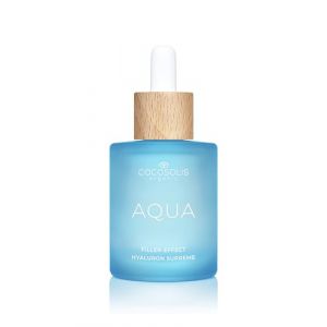 COCOSOLIS Aqua Filler-Effect Hyaluron Supreme Sérum pour le visage avec 8 types d'acide hyaluronique et Aquaxyl™, soin de jour anti-âge végétalien avec ultra hydratation (COCOSOLIS, neuf)