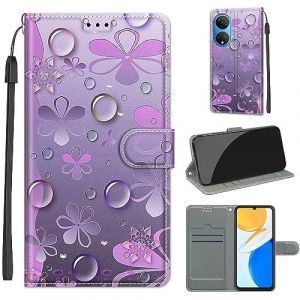 SIENIANLINE Coque pour Honor X7, Coque Honor Play 30 Plus,Etui Protection Housse Premium en Cuir de Portefeuille en Cuir Fermeture Magn&eacute;tique Flip Case pour Honor X7 / Honor Play 30 Plus (DIKAS, neuf)