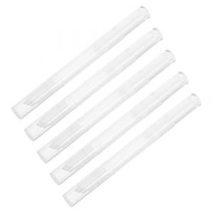 COLLBATH 5 pi&egrave;ces Stylo Vide Transparent pour Fond de Teint Applicateur Pinceau Pr&eacute;cis Anti-gaspillage Lot pour Huile Essentielle Gloss et Soin des Ongles Tube Rechargeable &Eacute;tanche pour (JianLui, neuf)