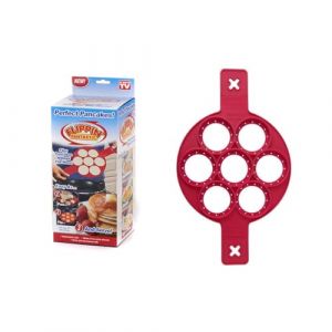 PANCAKE MAKER | Moule Silicone Pancakes & &OElig;ufs - Moule de Cuisson Antiadh&eacute;sif 7 Trous - Accessoire Cuisine pour Cr&ecirc;pes, Blinis, Mini G&acirc;teaux, Facile &agrave; Nettoyer et R&eacute;sistant &agrave; la Chaleur (AYOUN78, neuf)